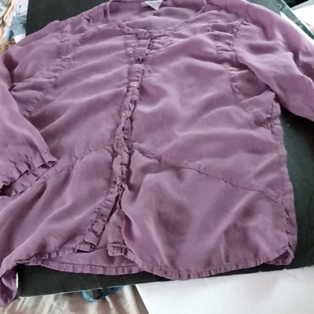 Click by color me cotton blouse with 3/4 sleeve